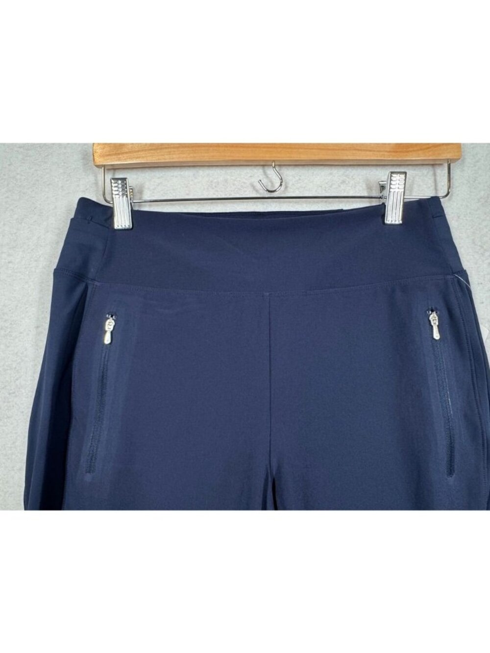 Athleta Fairway Golf Pant Navy Blue High Rise Woven Athleisure 533753 Women's 10 - Picture 5 of 10